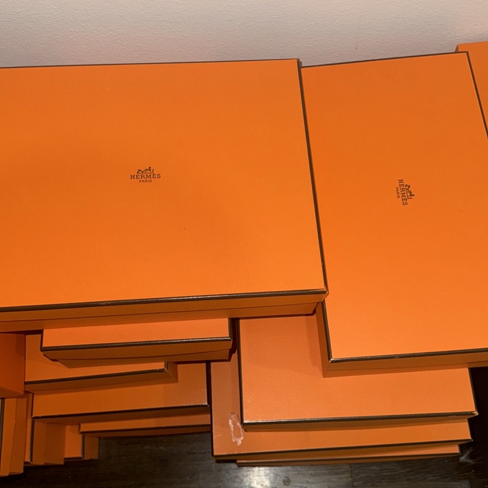 100% authentic Hermes and Chanel boxes